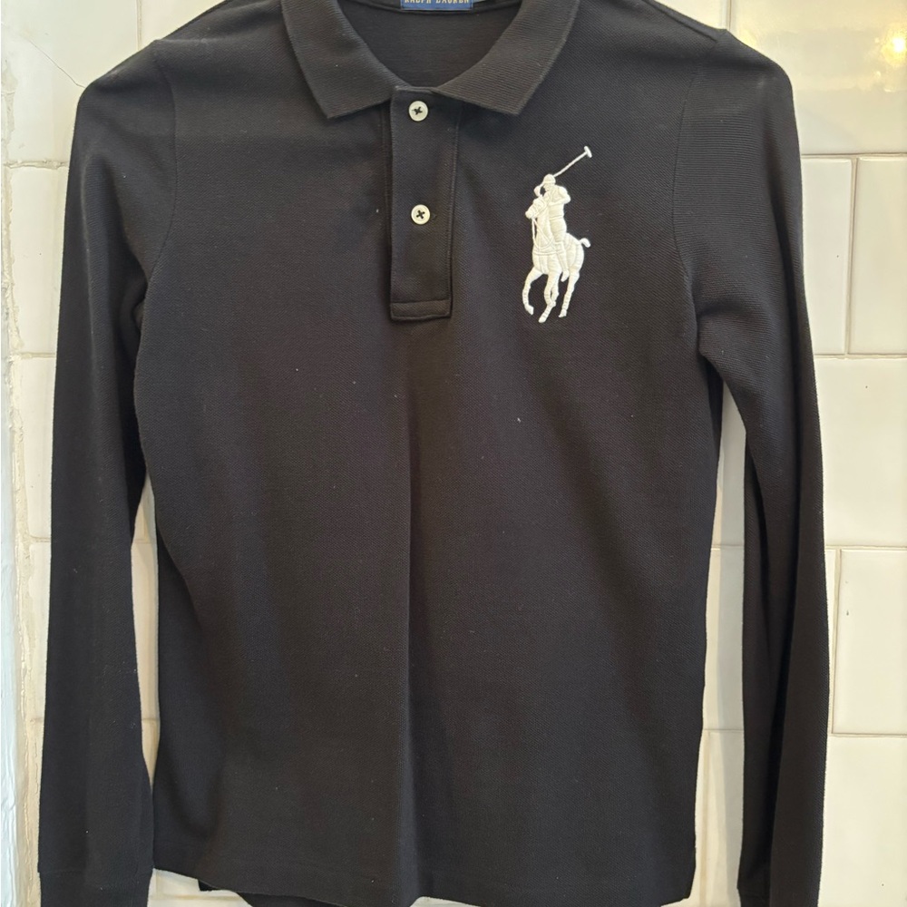 Ralph Lauren Black Polo Big Pony - slim fit